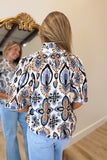 Faculty Favorite Blouse Black/Grey