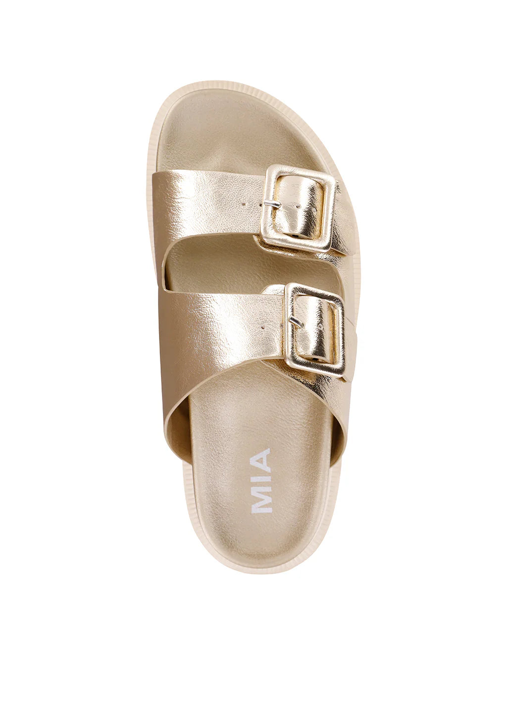 Mia Gen Double Buckle Sandal Gold