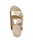 Mia Gen Double Buckle Sandal Gold