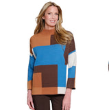 Multiples Mock Neck Sweater Multi