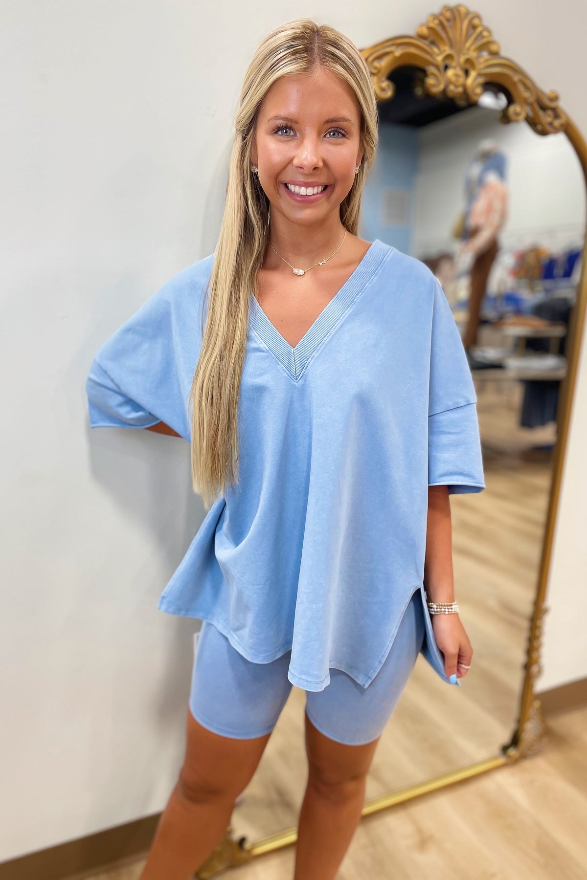 Sunday Set 2 Piece Outfit Light Indigo