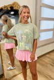 Coquette Ribbons Elements Graphic Tee Green