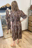 Umgee Zip Front Dress Leopard