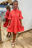 Belle Mini Dress Tomato