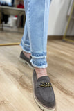 Multiples Eyelet & Fringe Hem Jean