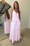 Soft Living Maxi Skirt Set Pink