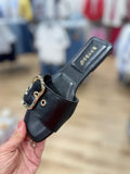 Token Slide Sandal Black