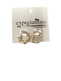 Gold & Enamel Earrings 3 Colors Available