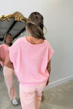 Spring Slub Sweater Peach