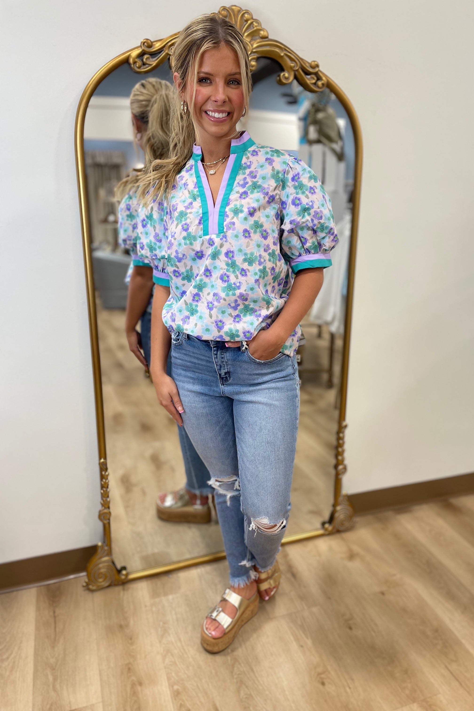 Freshly Picked Top Blue
