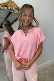 Spring Slub Sweater Peach