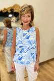 Charlie B Linen Top Denim