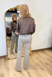 Charlie B Combo Blouse Mocha