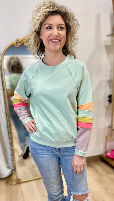 Spring Prelude Pullover Sage