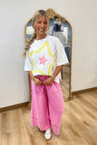 Tyler Wide Leg Pants Hot Pink