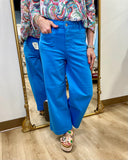 Charlie B Cropped Flare Pant Lagoon