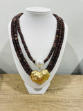 Triple Drip Heart Necklace