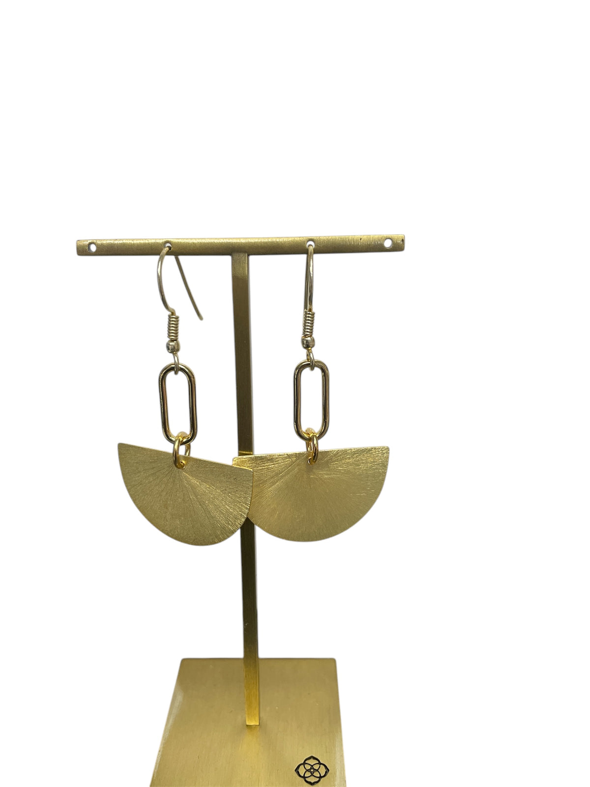 Half Circle Gold Earrings