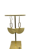 Half Circle Gold Earrings