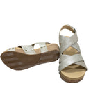 Volatile Tory Faux Leather Double Criss Cross Sandal Bronze