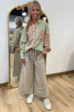 Tyler Wide Leg Pants Mushroom