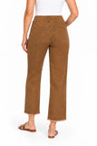 Multiples Fringe Hem Ankle Pant Caramel