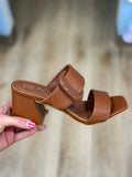 Matisse Sally Double Strap Sandal Cognac