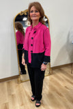 Multiples Button Front Jacket Fuchsia