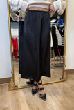 Another Love Liya Satin Midi Skirt Black
