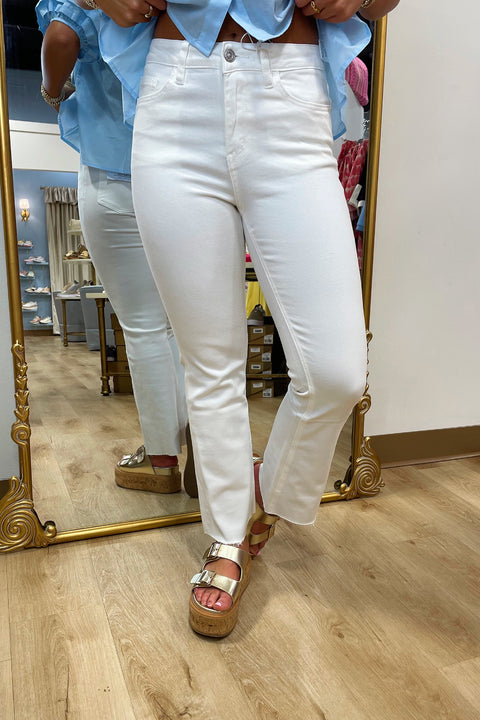 Bayeas Emily Bootcut Pants White