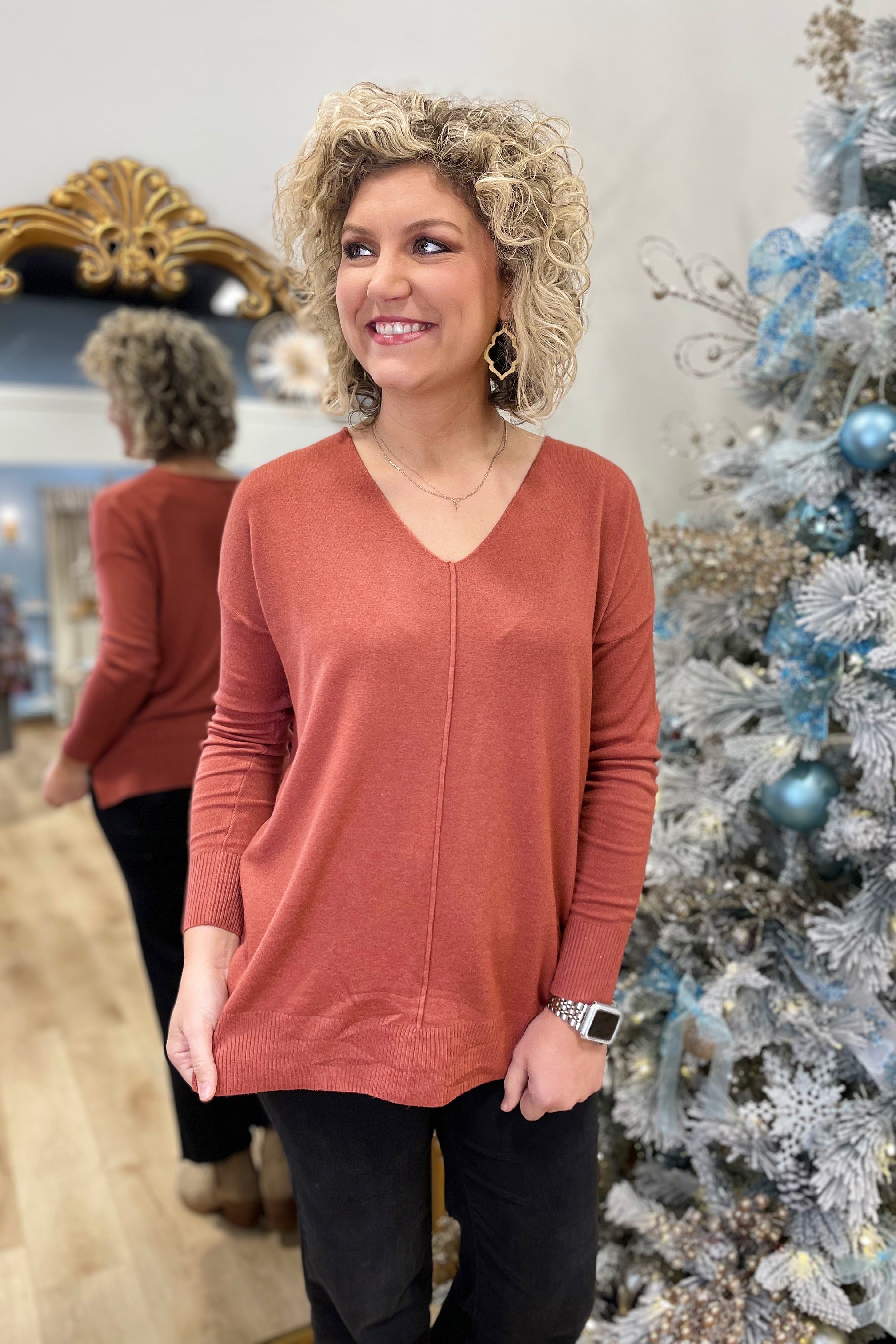 Season Favorite Sweater Terracotta