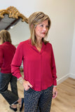 Renuar Long Sleeve Blouse Claret