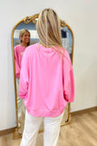 Mary Square XOXO Sweatshirt Pink