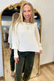 Dylan Andie Dolman Sleeve Top Ivory