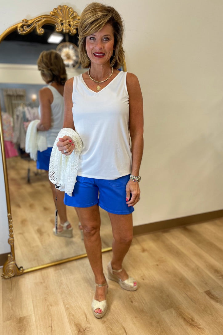 Charlie B Reversible Tank White