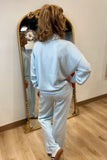Vintage Havana Sailboat Blue 2 Piece Pant Set Long Sleeve