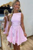 Blaine Bubble Mini Dress Pink
