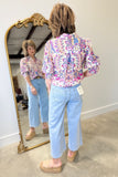 Papillon Floral Print Blouse