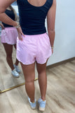 Prissy Pleated Side Short Pink