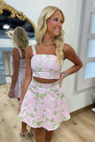 Picture Perfect 2 Piece Skirt Set Pink