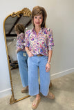 Papillon Floral Print Blouse
