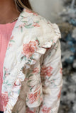 Romantic Radiance Ruffled Jacket Pink
