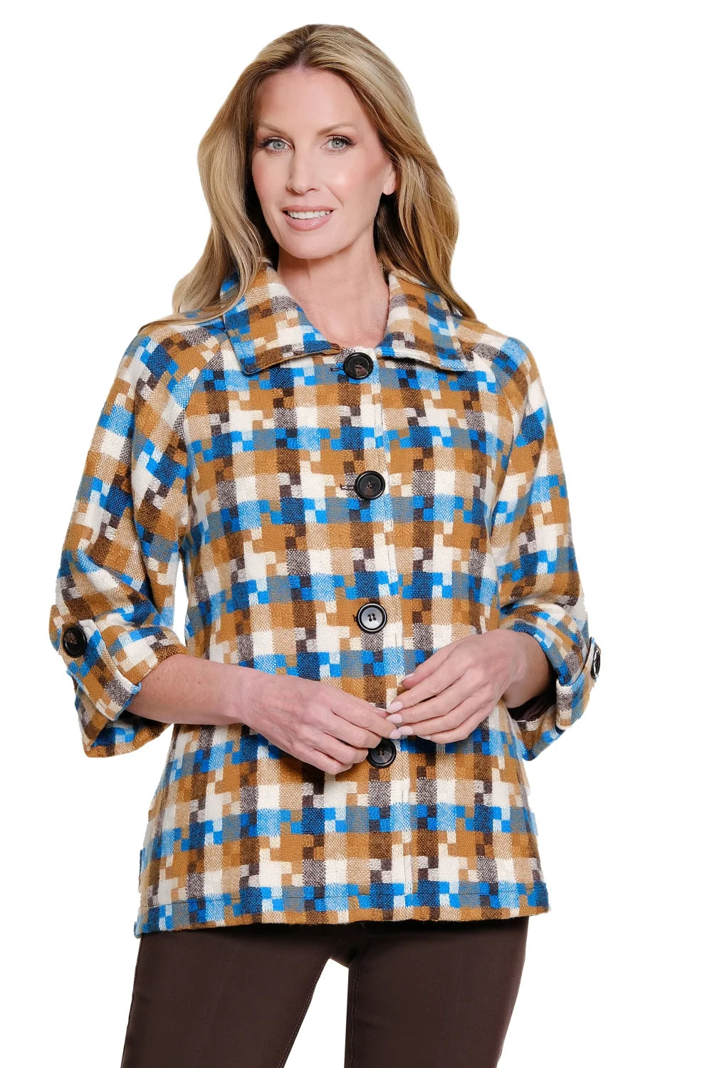 Multiples Lined Jacket Multi
