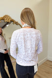 Dylan Long Sleeve Knit Tee Lavender