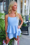 Cocktail Romper Powder Blue