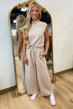 Easy Day 2 Piece Pant Set Light Taupe