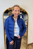 Renuar Crop Mix Media Puffer Jacket