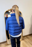 Renuar Crop Mix Media Puffer Jacket