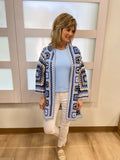 Charlie B Double Cloth Sleeveless Top Sky