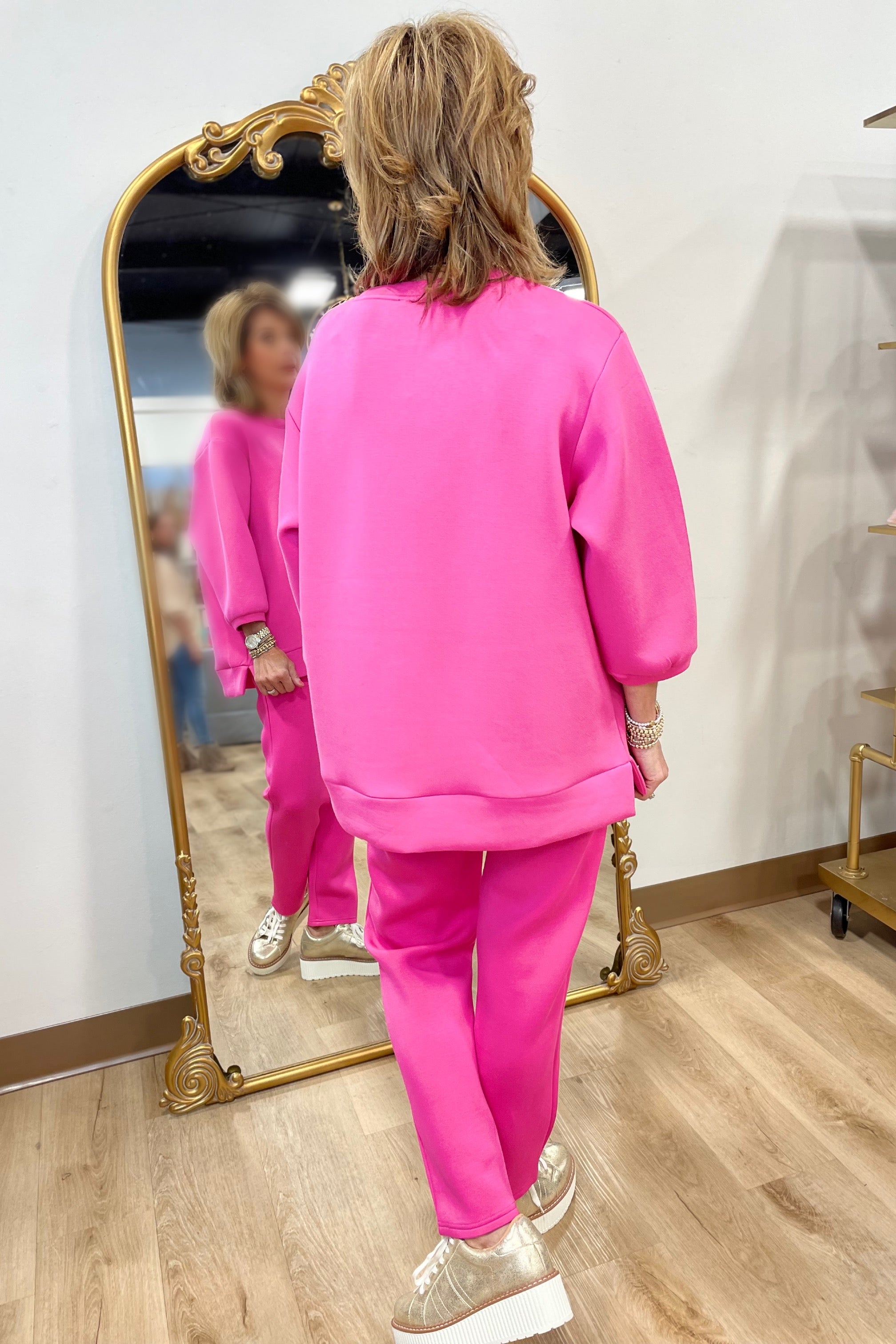 Joh Felicity 2 Piece Pant Set Fuchsia